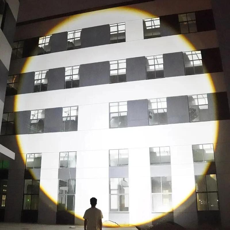 Фонарик большой емкости 15000 мАч, перезаряжаемые светодиодные фонарики высокой мощности, фонарик с зумом, дальнобойный 3000 м, COB-подсветка