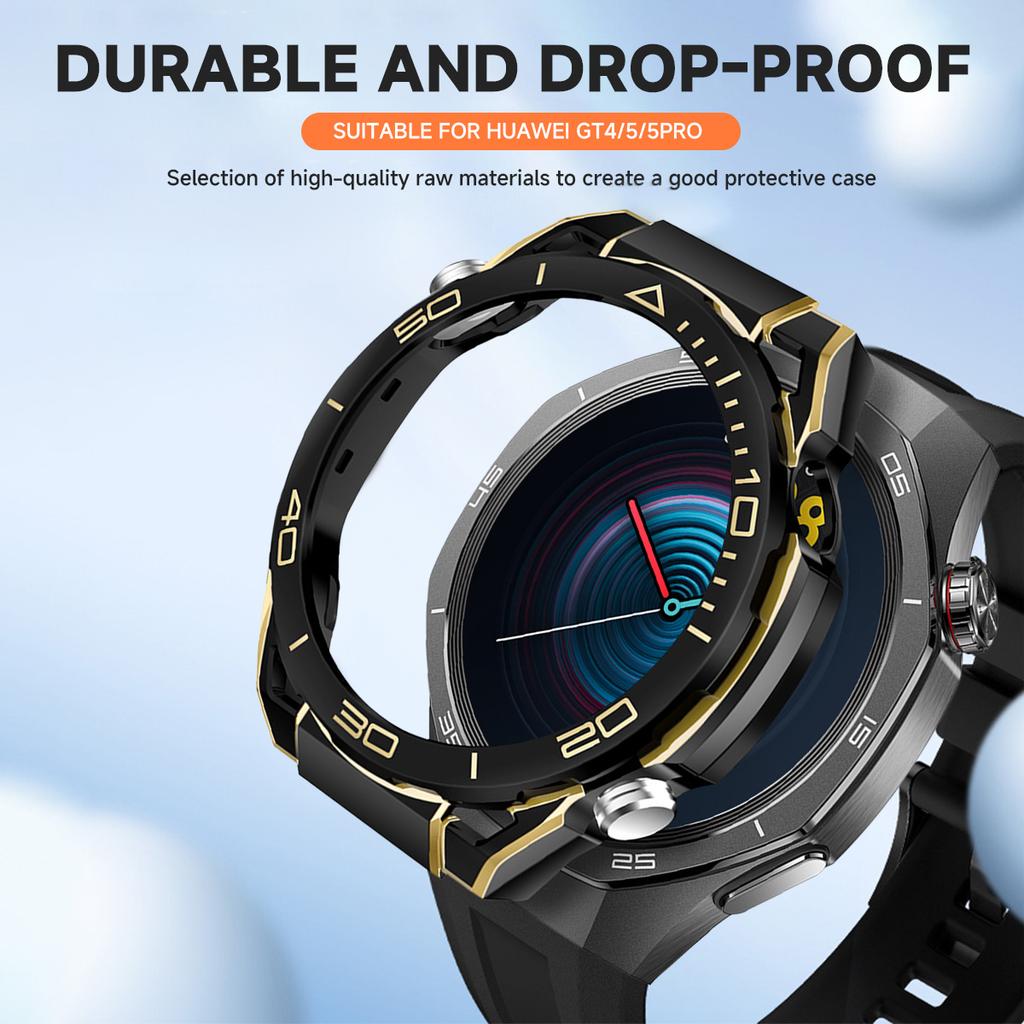 Чехол для корпуса ПК для Huawei Watch GT5 Pro GT5 GT4 46 мм аксессуары Высококачественная крышка Обновление до Ultimate Защитная оболочка-наклейка Бампер