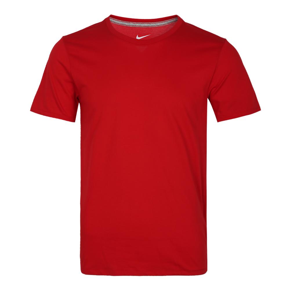 Nike Мужская футболка AS Blank Tee с коротким рукавом, темно-синяя, артикул 743034-611