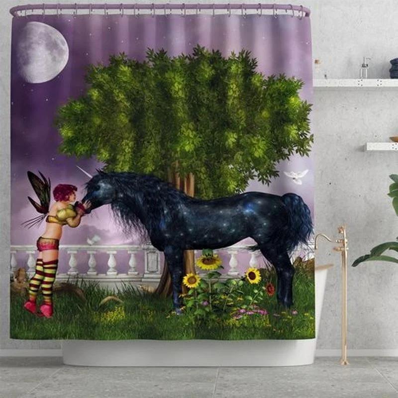 Забавный динозавр занавеска для душа ванная комната динозавр крутой для детей мальчики силуэт животное тень мультфильм белая ткань ванная комната домашний декор