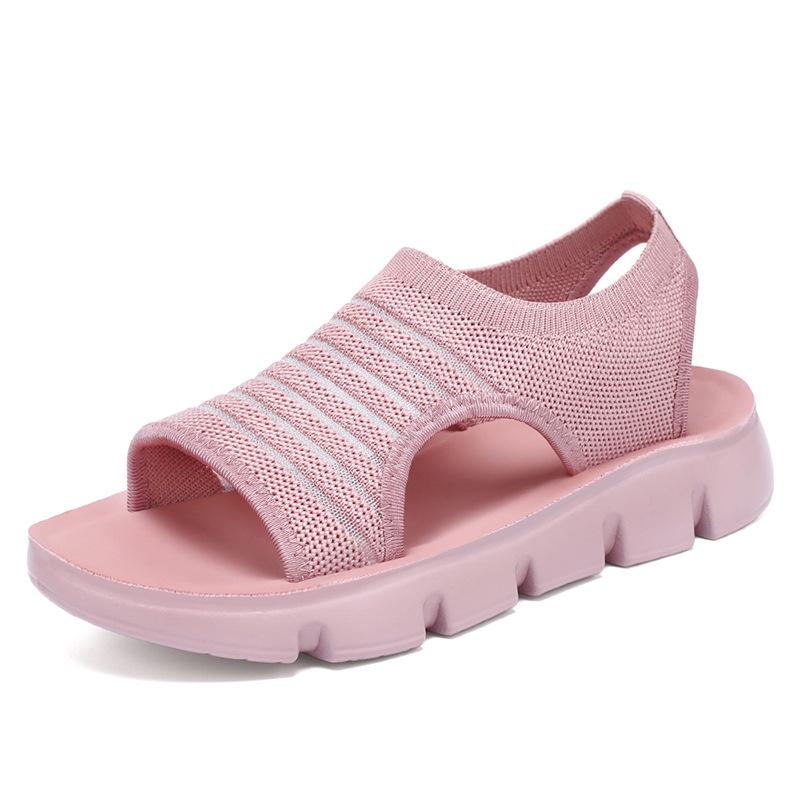 Shoes Women's Summer New Hollow Breathable Women's Sandals Sandal Soft Sole Comfortable Mother Shoes Foreign Trade Women's Shoes