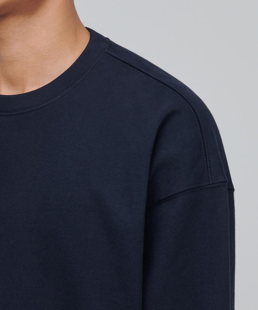 MUSINSA STANDARD Heavyweight Oversized Sweatshirt [Navy]