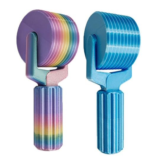 2 шт. Ролик для страз, 3D-печатный ролик для прижимания страз, ручной ролик с удобной ручкой, инструмент для рукоделия для вышивки стразами