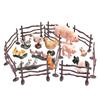 Diy Kids Toys Simulation Animals Farm Poultry Fence Models Pasture Zoo Fence