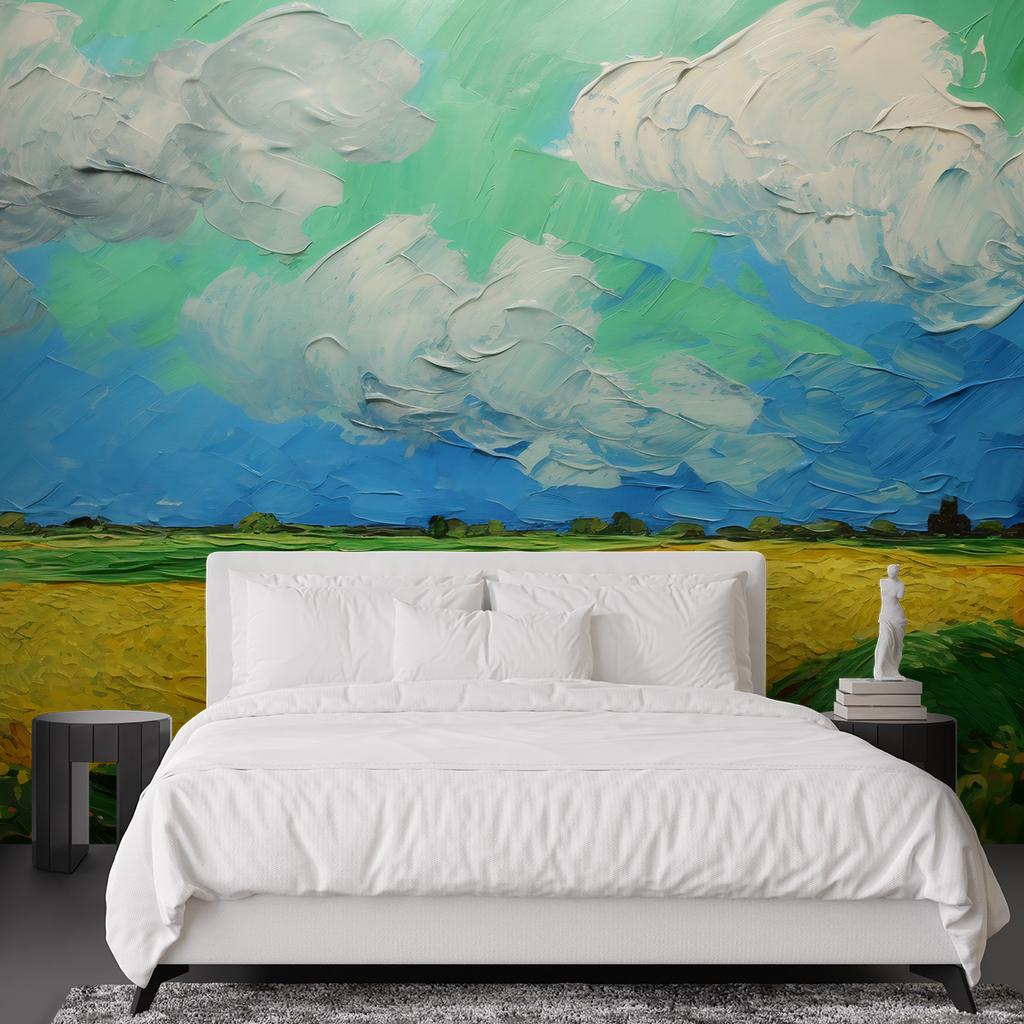 Wallpaper Field of wheat - V. van Gogh