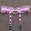 1 шт. для женщин и девочек, панк, готический, в форме сердца, кольцо, шипы, эластичный пояс с подвязками, подтяжки