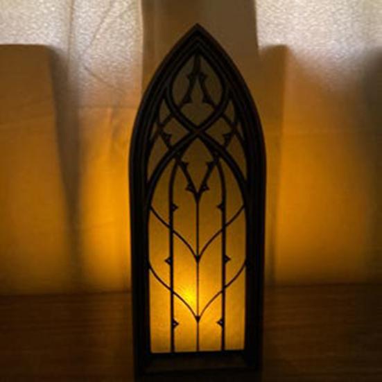 Fantasy Window Book Nook with Light Retro Light-up Window Booknook Bookshelf Insert Decoration Gift for Book Lovers