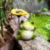 Очаровательная фигурка лягушки: Настольный декомпрессионный и дворовый горшок для подсолнухов