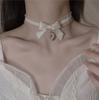 Ремешок на шею, ожерелье Court Gothic Spicy Girl, кружевное ожерелье, ошейник-цепочка на ключицу