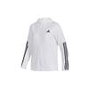 3-Stripes Full-Zip Hoodie Training Jacket Women Outerwear White FH8018