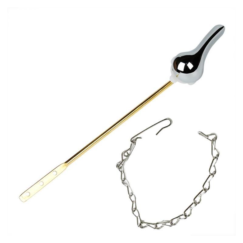 Y3NA Tanks Flush Lever Replacement Front Mount Handle Stainless Steels Toilet Flush Handle Trip Lever Easy to Install