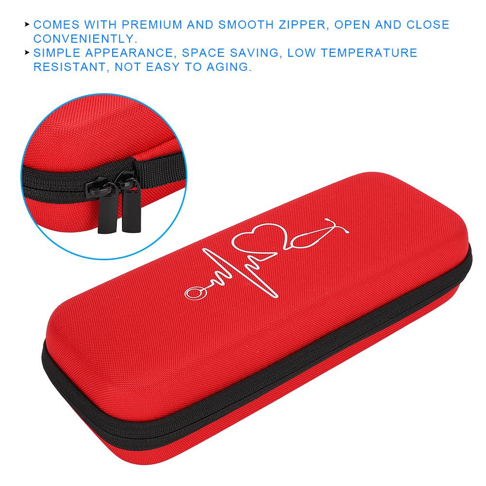 Портативный бытовой ящик для хранения стетоскопов, органайзер, сумка для хранения, контейнер, красный
