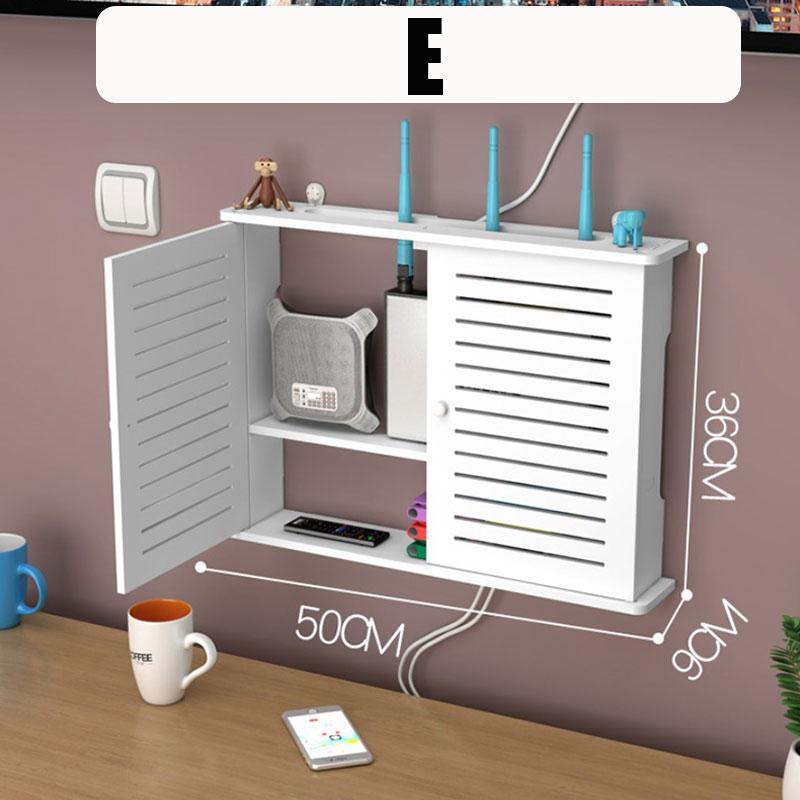 Большие коробки для хранения на полке беспроводного маршрутизатора Wi-Fi Кабель Power Plus Проволочный кронштейн