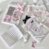 Ins Wind Pink Black And White Small Bow Decorative Accessories Sweet Bow Packaging Accessories Fresh And Sweet DIY Accessories