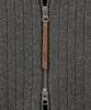 Satur Faro Вязаный джемпер с молнией и воротником-стойкой, меланжево-серый
