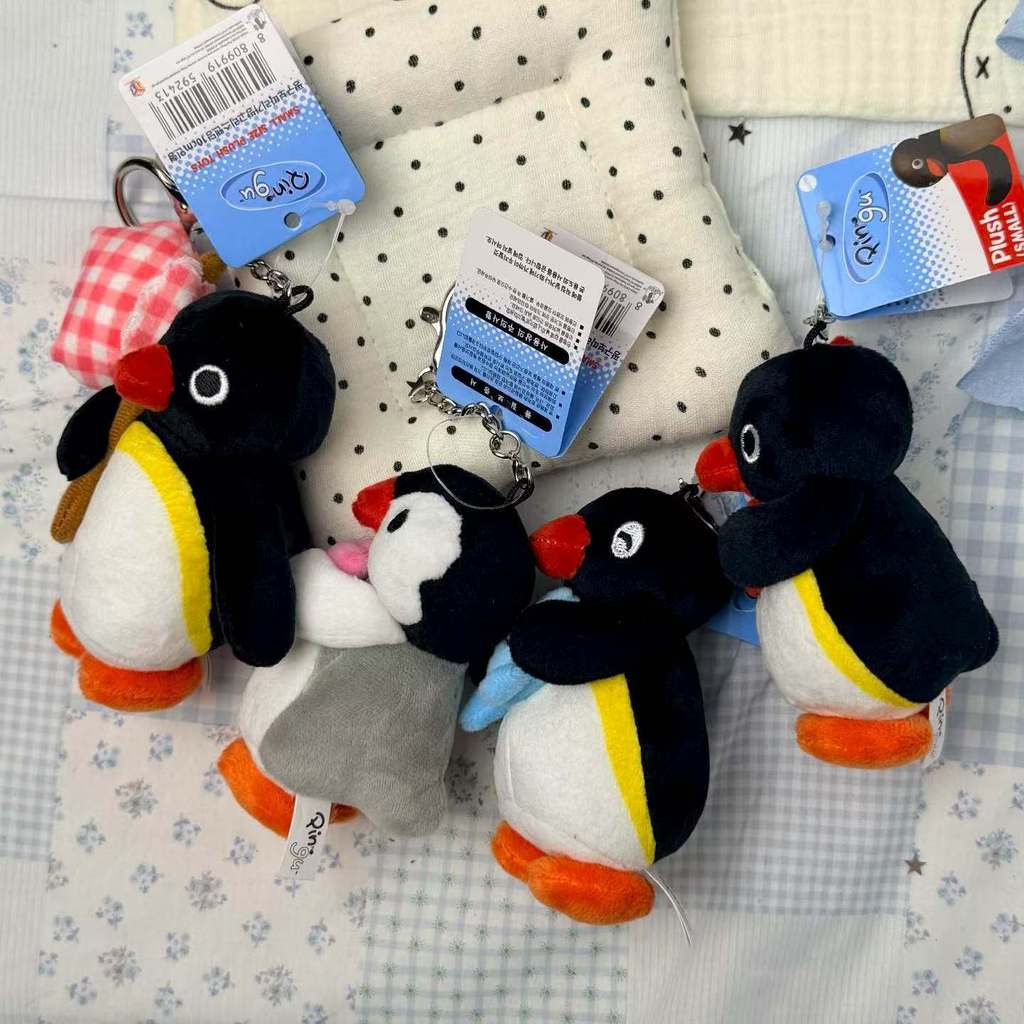 Pingu Penguin Plush Keychain With Soft Pp Cotton Filling For Backpack Decor And Gift