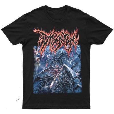 2025 Новый DISGORGE - Пожирающий Проповедников Печатный Унисекс Уличная Мода Тренд Короткий Рукав Чистый Хлопок Круглый Вырез