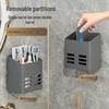Bathroom Wall-Mounted Storage Rack for Cosmetics, Comb, Toothpaste, Toothbrush, and Chopsticks - Punch-Free and Drainable.