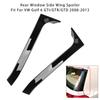 Gloss Black Pair Rear Window Side Wing Spoiler For VW Golf MK6 GTI 08-13