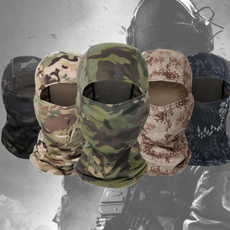 Военная камуфляжная Балаклава, уличная Велоспорт, рыбалка, охота, защитный капюшон, армейская тактическая маска для головы, чехол