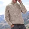 Men's  Fashion  Knitting  Pullover  Long Sleeves  Loose  Flip Collar  Sweater