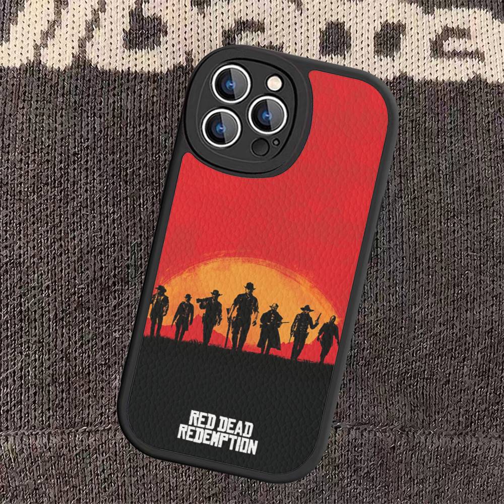Игровой ТВ-Red-Dead-Redemption-2 Чехол для телефона для iPhone 15 14 13 12 11 16 Pro Max Plus Кожаный Мягкий Чехол