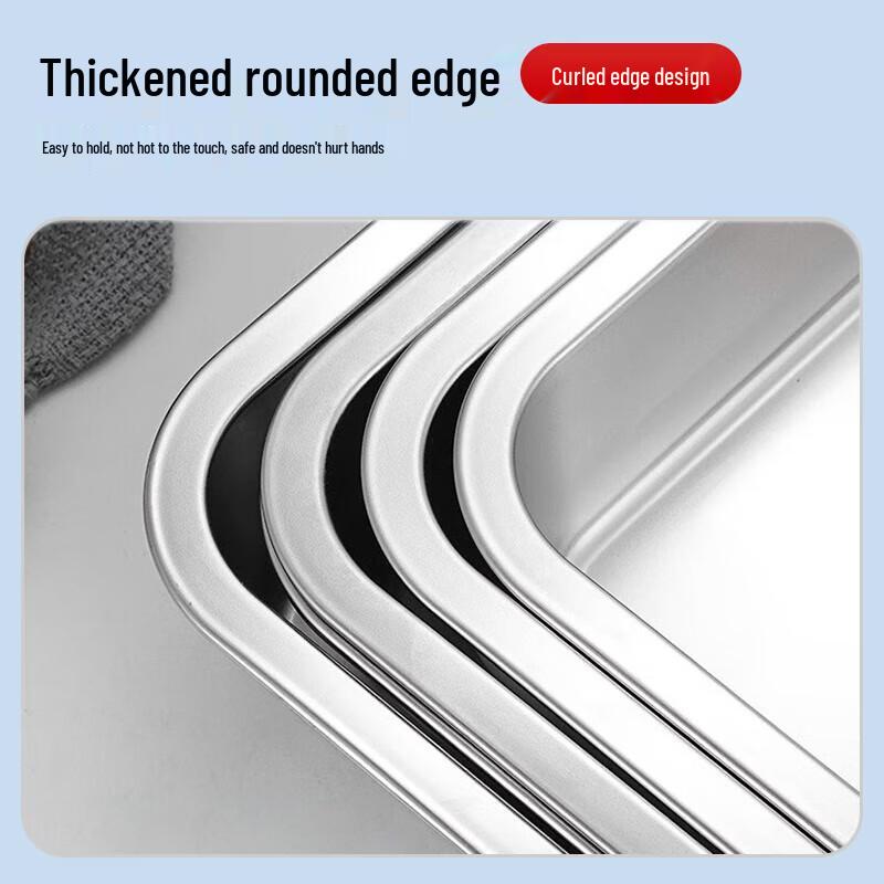 Прямоугольная сервировочная сковорода из нержавеющей стали 304