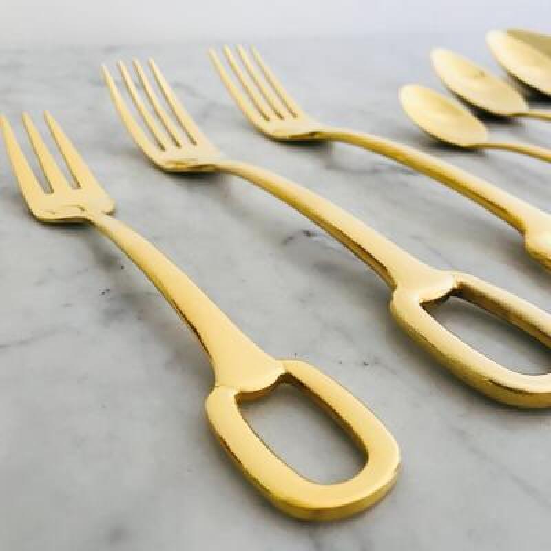 Gold Cutlery Set Brunch Spoon
