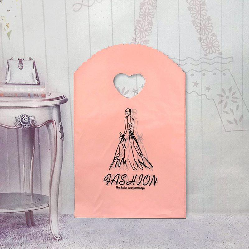 Small Plastic Bag With Handle Packaging Bags Boutique Gift Bag Mini Bag 50Pcs Trinket Bag Multi Designs