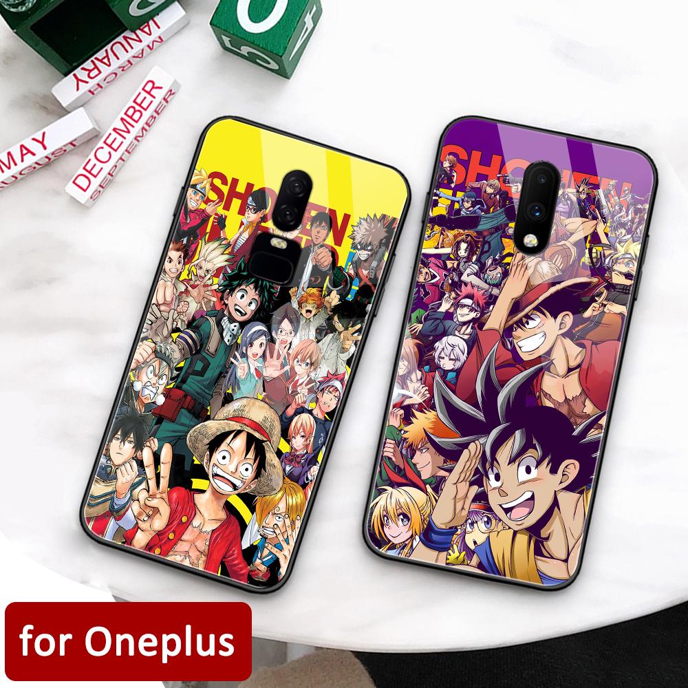 Чехол в стиле аниме для Oneplus 6t, стеклянная задняя крышка, чехол Oneplus 5t, чехол для Oneplus 1+ 5 6 Oneplus 6 6t 7 pro