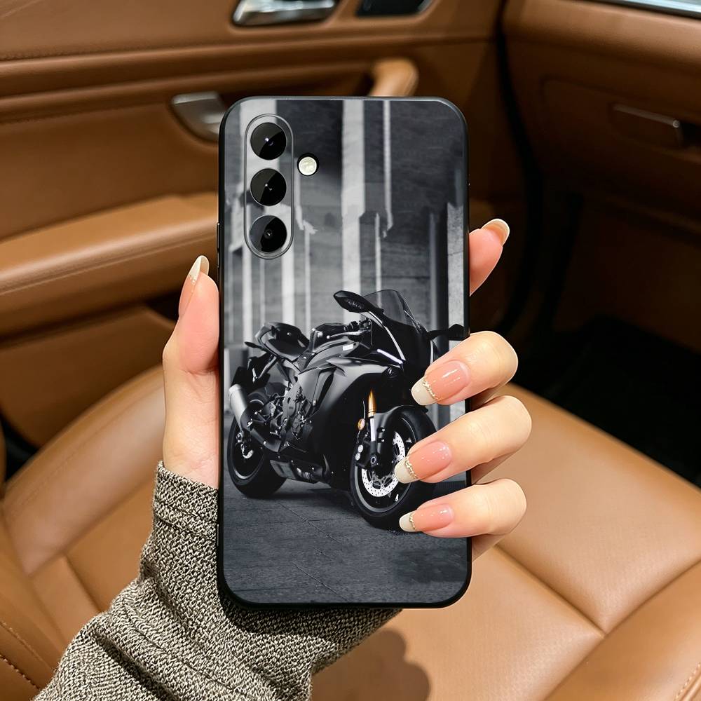 Y-Ya-ma-YZF-R3-R7-Motorcycle Phone Case For Samsung Galaxy A73,A71 A72,A70,A53,A52,A51,Soft Silicone Black Cover