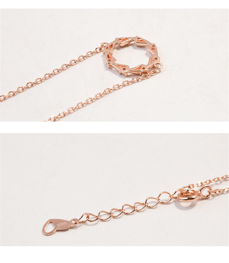 Luxury Crystal Rose Gold Round Bracelet Women Jewelry Fashion Princess Silver 925 Sterling Bracelets Lady Engagement Gift