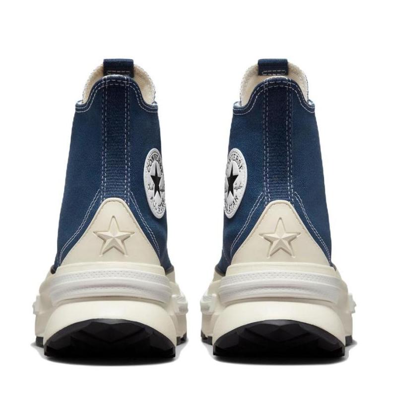 Converse Run Star Legacy Canvas Comfortable and Versatile High-Top Lifestyle Casual Shoes Unisex Purple and White
