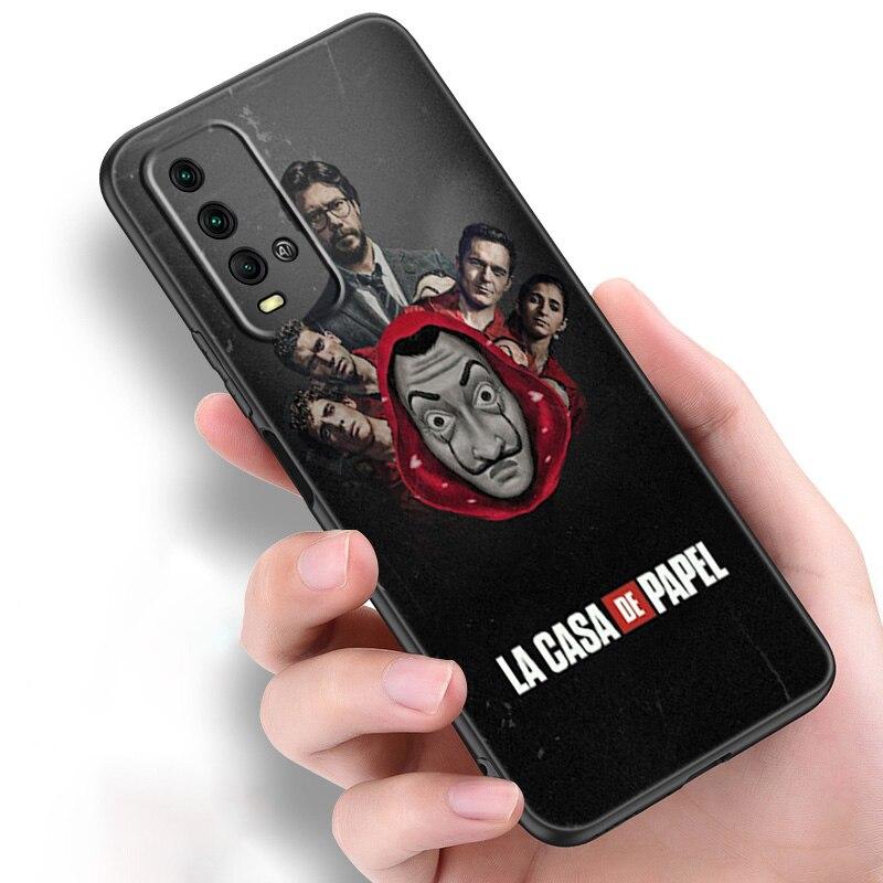 Чехол для телефона La Casa De Papel Money Heist для Xiaomi Redmi Note 11 10 9 8 Pro 11T 10T 10S 9S 8T 9 9A 9C 9T, черный чехол, чехол