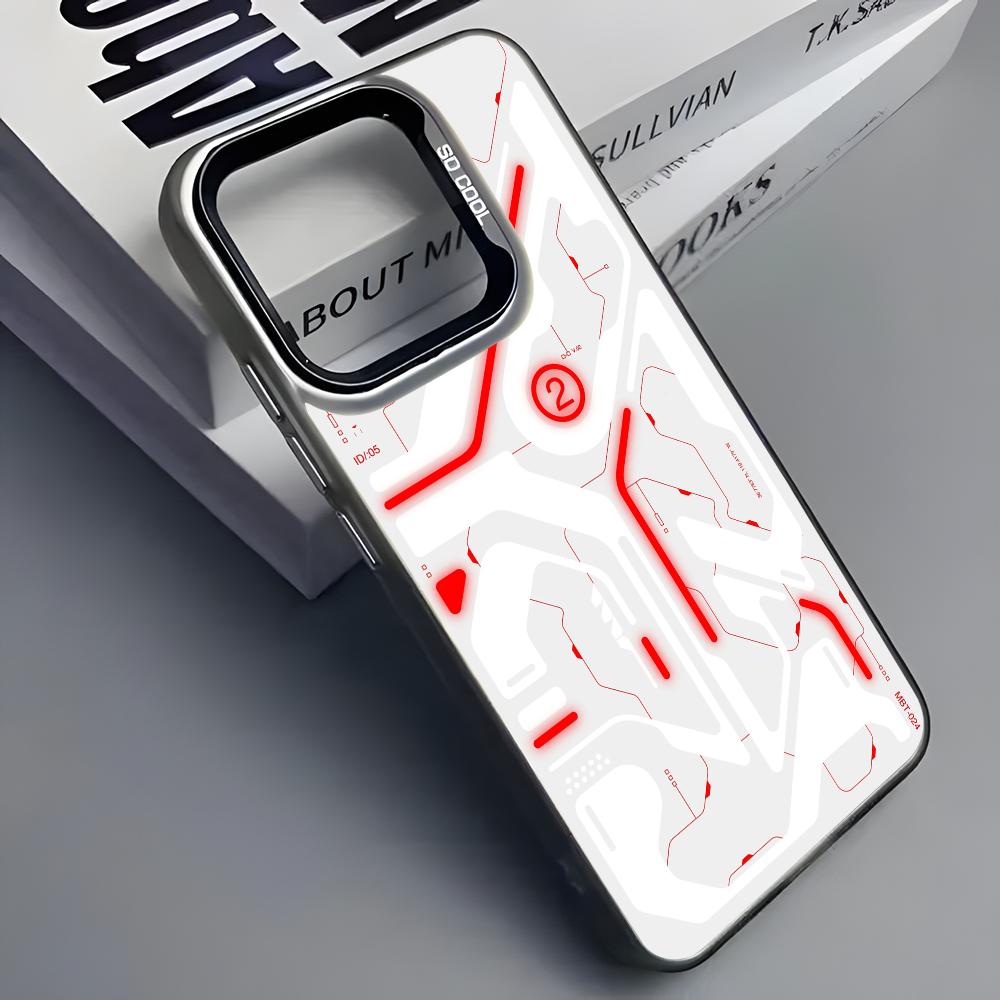 Крутой Мех Механический Кибер Чехол Для Телефона Для iPhone 16 15 14 13 12 11 Pro Max Серый Черный Матовый Лазерный Металлик Аврора Funda