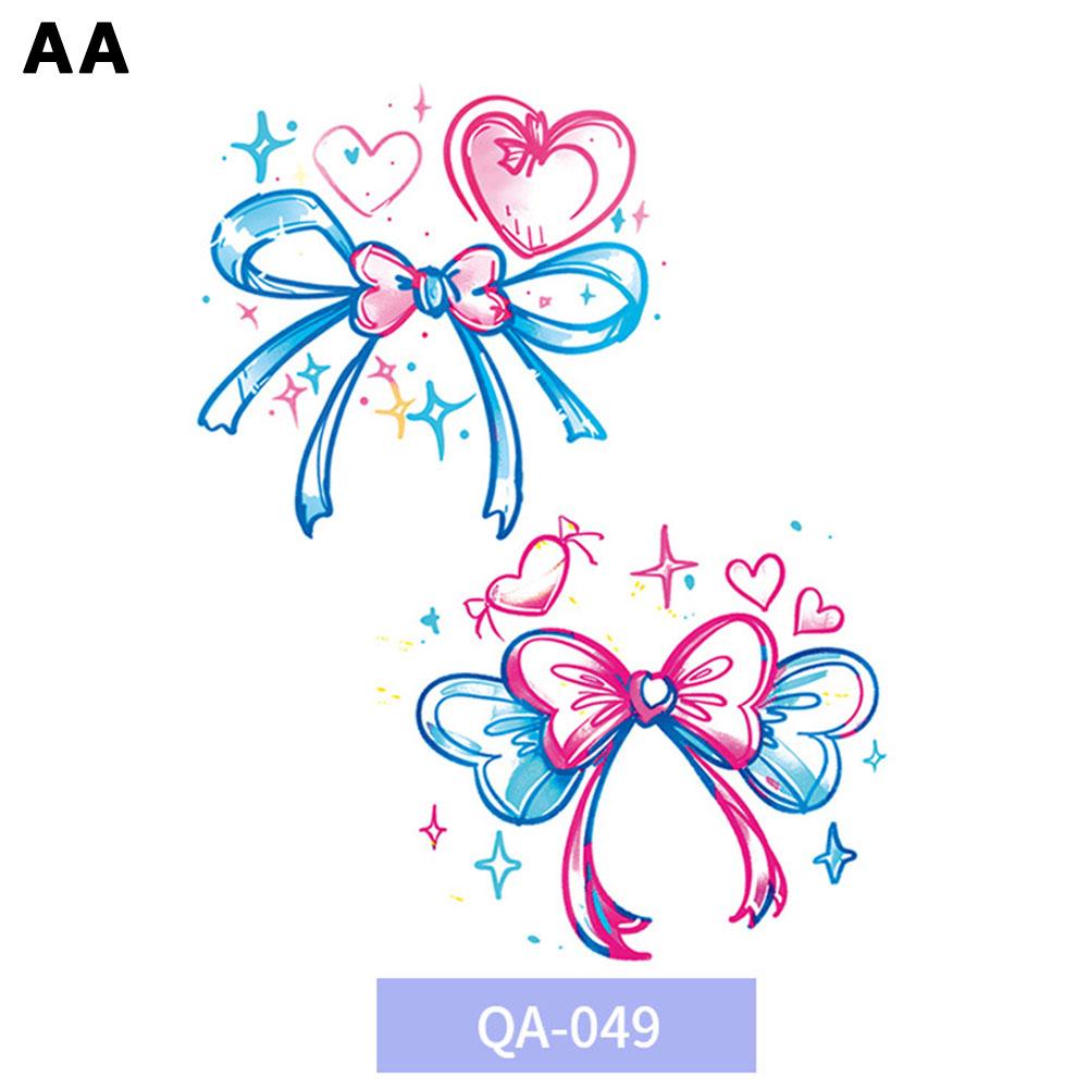 Красочные наклейки-тату с бабочками, водостойкие, долговечные, милые, японские, дофаминовые, смываемые татуировки G1S6