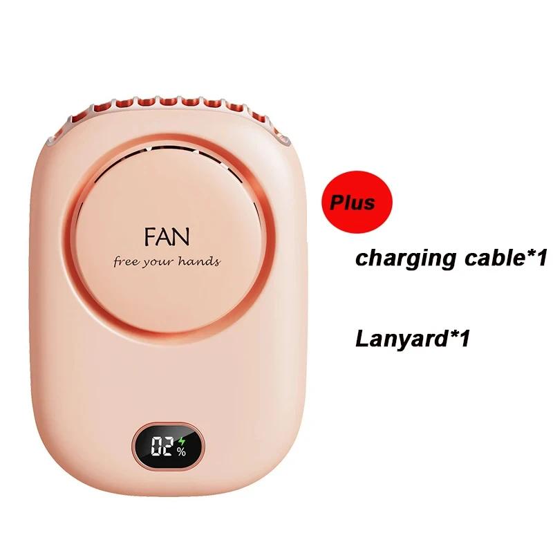 New Mini Portable Fan Portable Rechargeable Bladeless Turbo Ultra Quiet Student Hand Held Fan Outdoor Sports Travel Camping Gear