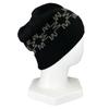 Excellent MONCLER Knit cap BERRETTO Logo patch black cotton Women Used