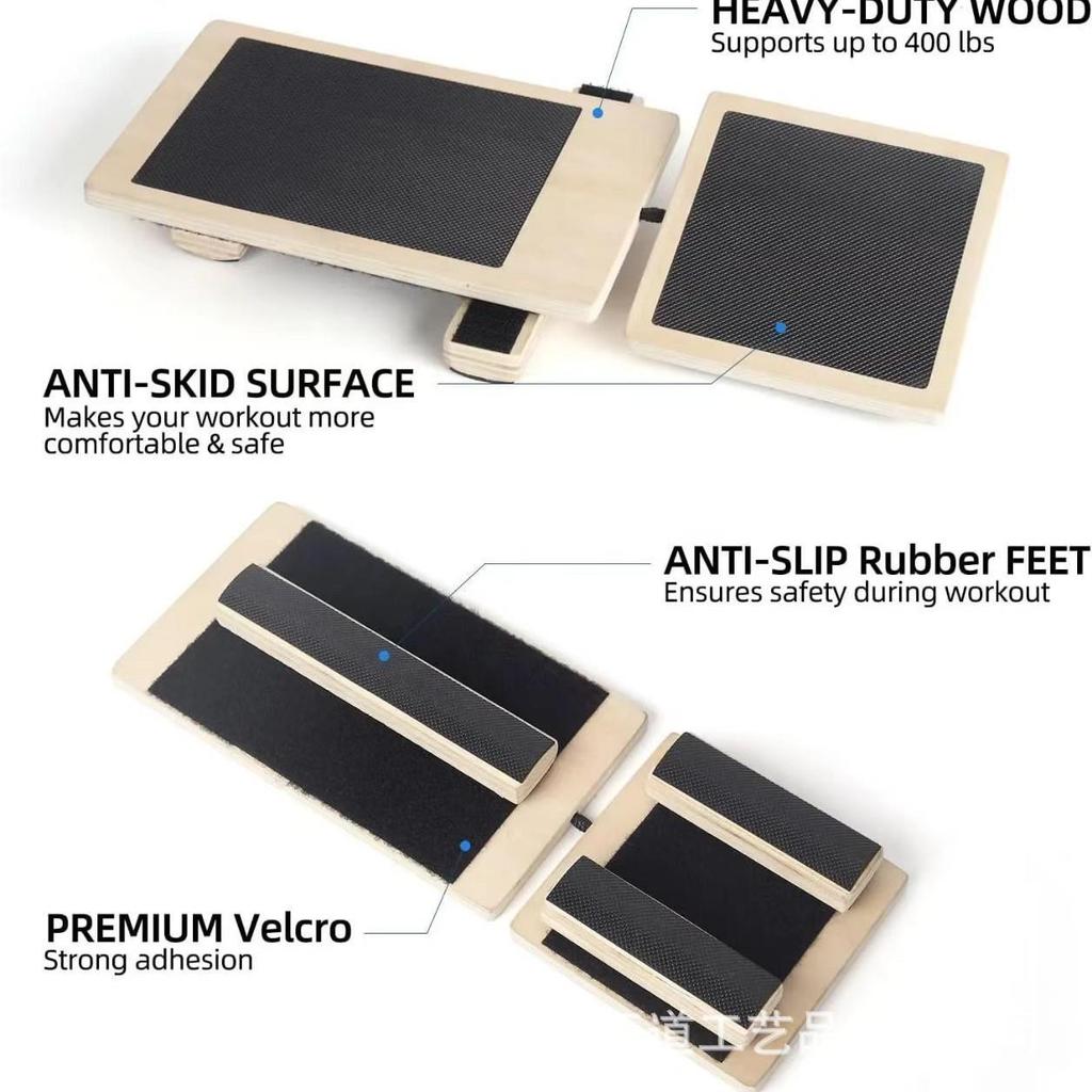 Wooden Yoga & Ballet Foot Stretcher: Single Leg Ankle Strengthener & Balance Beam Trainer