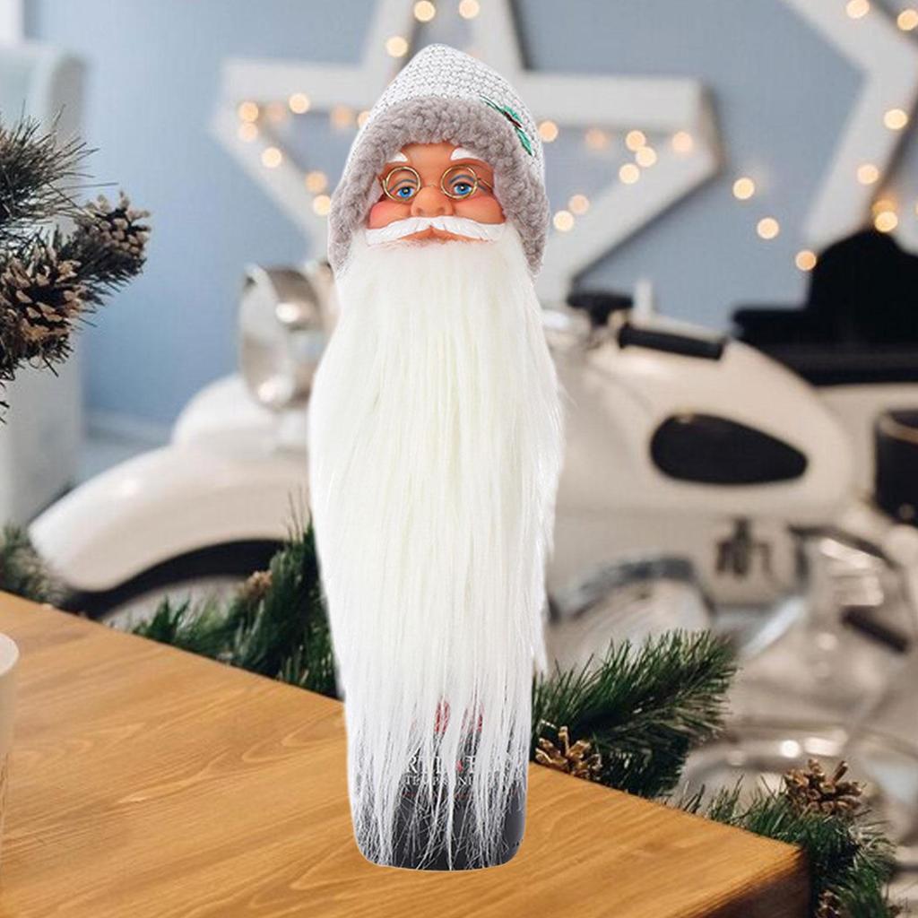 Крышка бутылки вина Санта-Клауса, рождественское украшение, декоративный подарок, украшение рождественской елки для церемонии