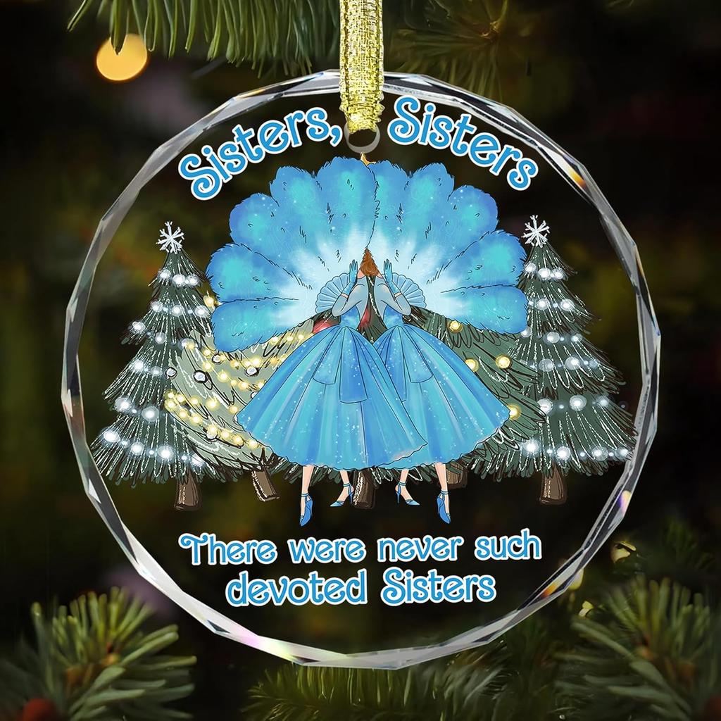 GOSSBY Friendship Ornament for Women for Friend - Friends That Turned into Family - Heart-Shaped Ceramic Xmas Decoration for Tree 2025