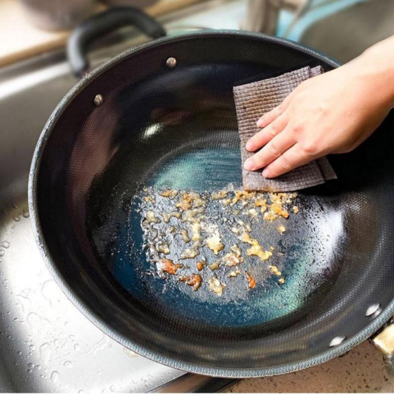 1 рулон = 25 шт. кухонной ткани, одноразовая щетка для кастрюли, посуда, износостойкая ткань, не повреждающая ткань для кастрюли и миски, без прилипания масла