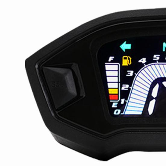 Universal Motorcycle Meter LCD Display ABS Speedometer Odometer Water Temp Gauge for Safe Driving