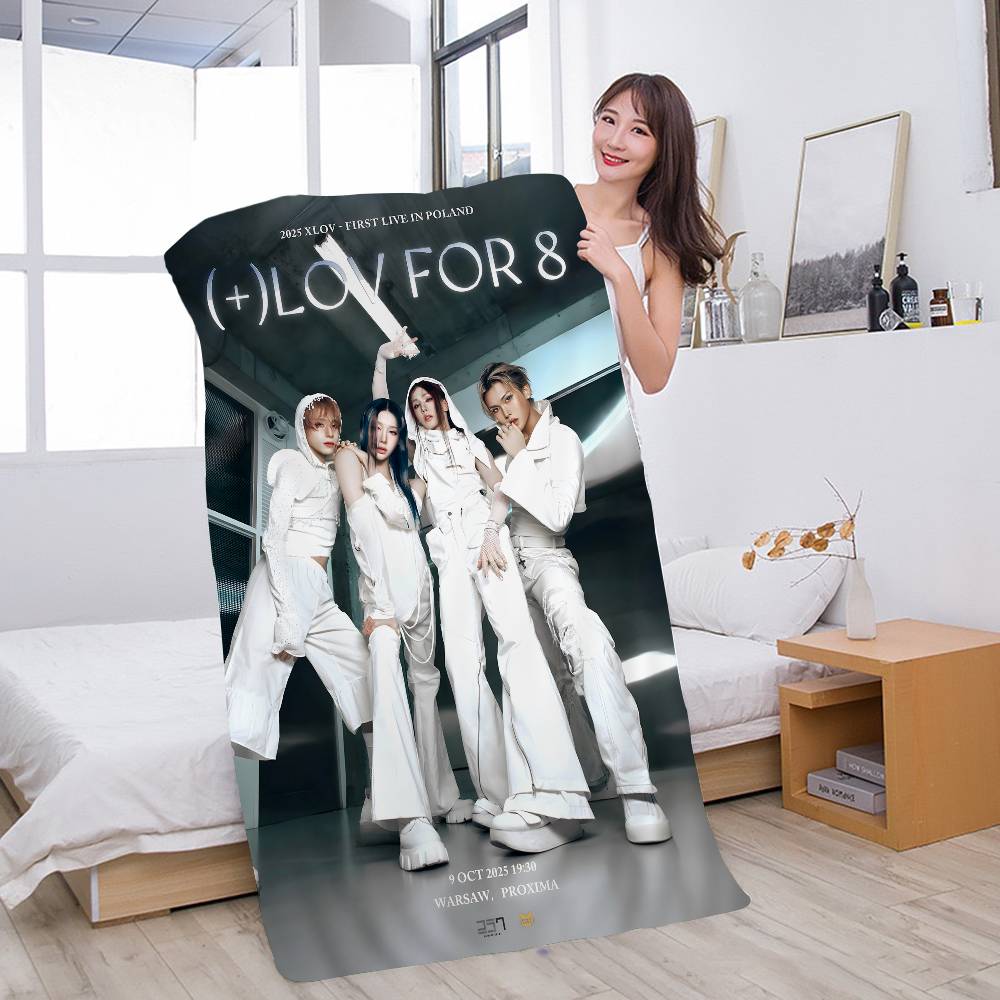 Популярная K-pop группа X-XLov Микрофибровое пляжное полотенце Впитывающее Быстросохнущее Мягкое Полотенце для йоги, плавания, курорта, альпинизма