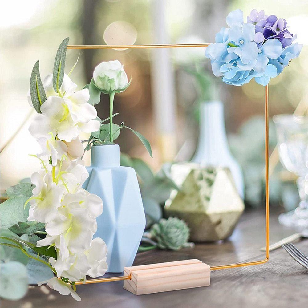 Metal Flower Garland DIY Table Decor Ring Fashion Card Holders  Wedding