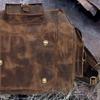 Handmade Top Grain Leather Duffle Bag: Weekender Travel Gym Bag