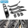 LHD RHD Interior Door Carbon Fiber Pull Handle Window Switch Panel Set for BMW 5 Series F10 F11 F18 520i 523i 525i 528i 535i