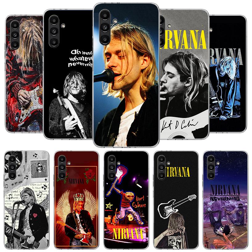 Retro Singer Kurt Cobain Phone Case For Samsung Galaxy A17 A37 A57 A16 A26 A36 A56 A15 A25 A35 A55 A14 A24 A34 A54 A13 A23 A33 A