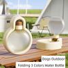 Dogs Outdoor Folding Water Bottle Three Colors Pet Lamp Design Water Bottle for Small Puppy Large Dogs Water Dispenser