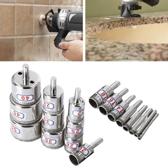 4 шт./19 шт. 4-50 мм полое сверло для гальванического процесса, увеличение скорости сверления, штамповочные инструменты, профессиональное сверло для кольцевой пилы, сверло для мрамора